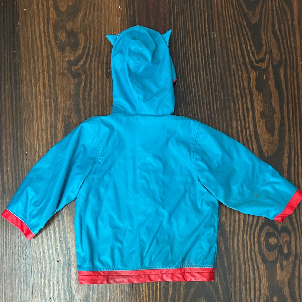 Skip Hop Red & Blue Owl Kids' Raincoat - Picture 6 of 7